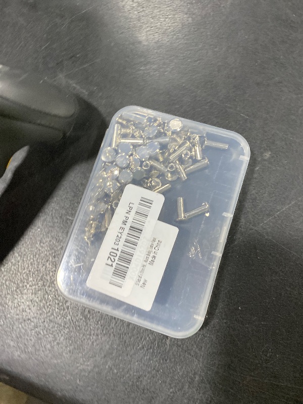 Photo 1 of Hilitchi 50 Sets M5 x 15mm Phillips Chicago Screw Posts Binding Screws Assortment Kit for Scrapbook Photo Albums Binding, Leather Repair