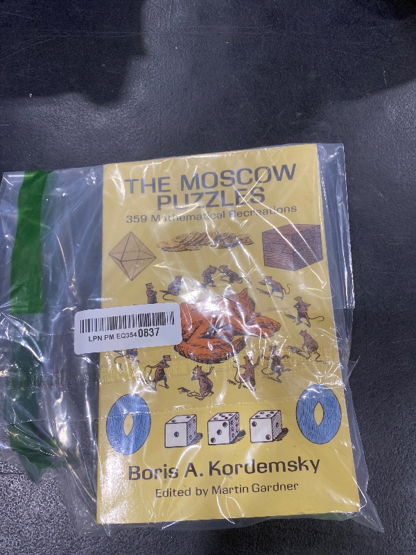 Photo 1 of The Moscow Puzzles: 359 Mathematical Recreations (Dover Math Games & Puzzles)