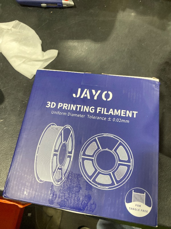 Photo 1 of JAYO PA6-CF Nylon Carbon Fiber Filament 1.75mm, Engineering-Grade High Strength & Heat Resistant (Up to 209°C), Low Warping, Vacuum Sealed for Functional Prototyping & Industrial Parts 1kg Spool
