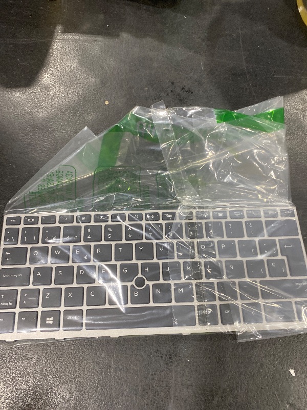 Photo 1 of BINGZI Laptop Replacement Spanish Layout Keyboard for HP EliteBook 730 G5 735 G5 735 G6 830 G5 836 G5 830 G6 Backlit with Mouse Stick Silver Frame, Black