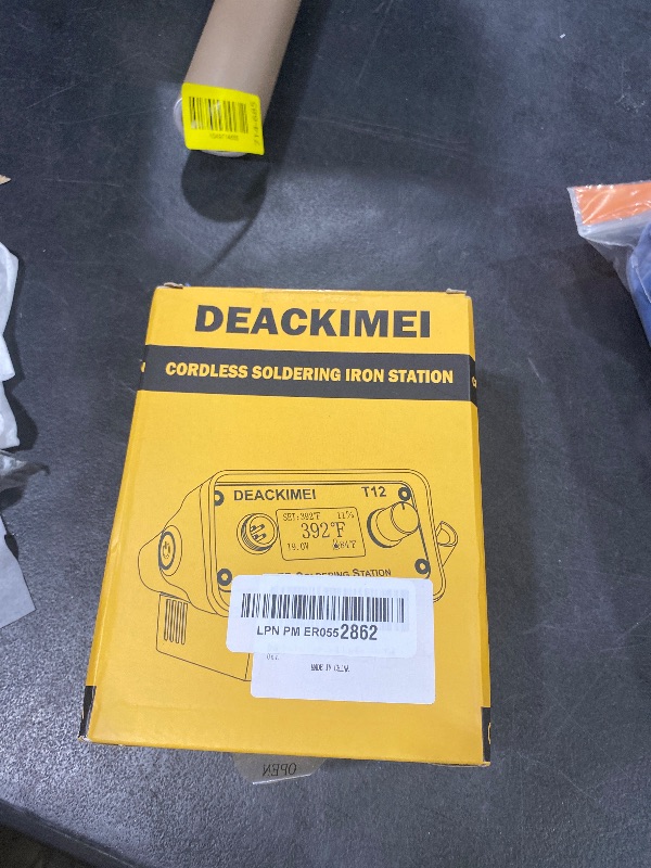 Photo 1 of Deackimei Cordless Soldering Iron Station for Dewalt 20V Max Battery, Temperature Adjustable, Auto Sleep & Low Voltage Protection, °C/ºF Conversion, OLED Digital Display, Lead-Free Solder (Tool Only)