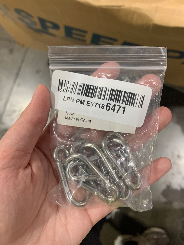 Photo 1 of Small Carabiner Clip Hooks, 10pcs 1.57 inch Carabiners Heavy Duty, 304 Stainless Steel Spring Snap Hook Fits Camping Hiking, Metal Clips for Rope Chain Keychain Keys Rings