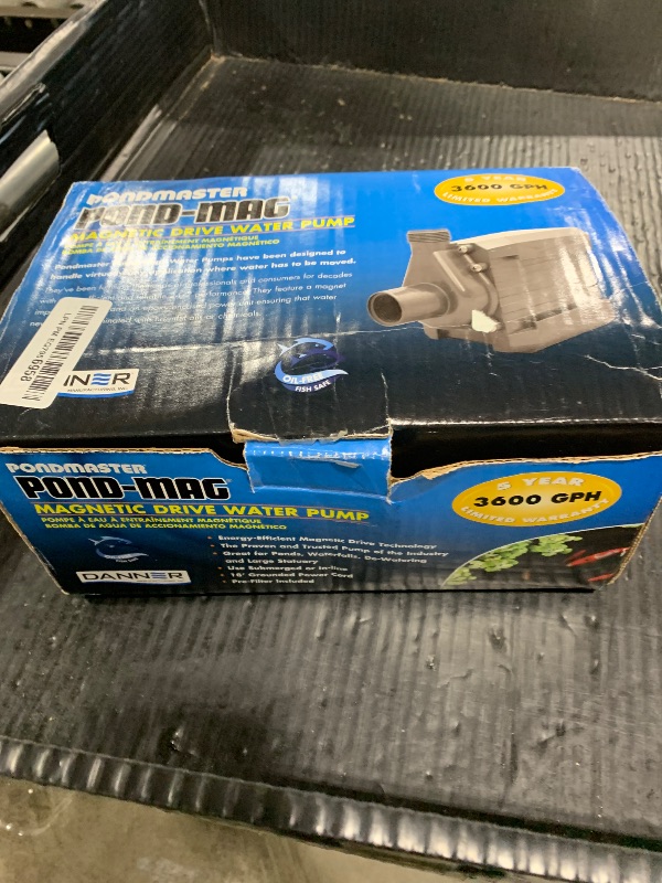 Photo 1 of Danner Manufacturing, Inc., Pondmaster 3600 GPH Magnetic Drive Water Pump, 02755