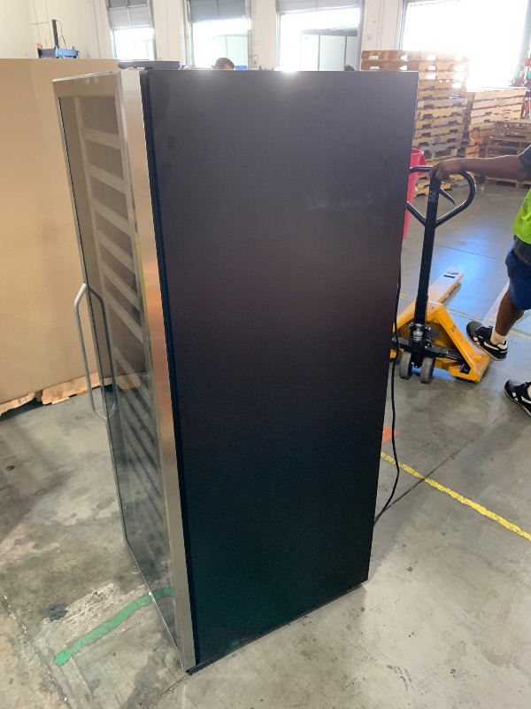 Photo 1 of Velivi Wine Fridge Freestanding Dual Temperature Zone, Wine Cooler Refrigerator for 154 Bottles, 24 Inch Wide Large Wine Cooler with Professional Temperature Control System, Quiet Operation