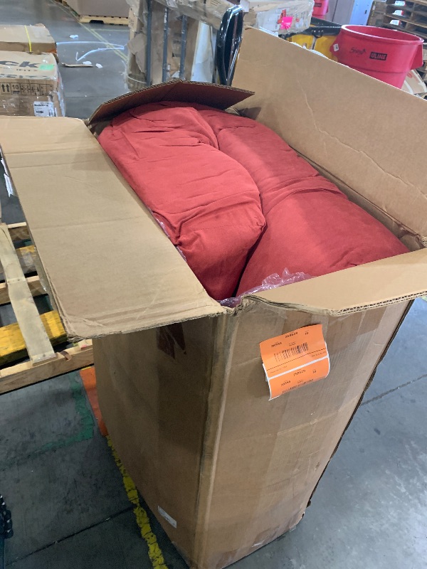 Photo 1 of Blazing Needles Vitality 7" Microsuede Futon Mattress, Queen, Cardinal Red