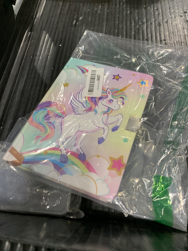 Photo 1 of WERNNSAI Kids Diary for Girls, Unicorn Glitter Journal Kids Girls Secret Diary with Lock and Keys, School A5 Lined Memos Writing Drawing Notepad, Unicorn Notebook Birthday Christmas Gift