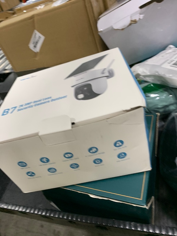 Photo 1 of wansview Solar Camera Outdoor Wireless-2K 360°PTZ Cameras for Home Security with Dual Lens, Solar Panel/Battery Powered, PIR Detection, Color Night Vision, 2.4Ghz Wi-Fi Only, Works with Alexa, B7 1P W