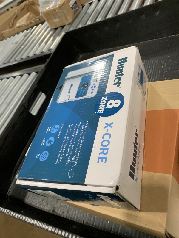 Photo 1 of Hunter XC800 X-Core 8 Zone Outdoor/Indoor Sprinkler Timer, Weatherproof Irrigation Controller for Lawn and Garden, Programmable Automatic Watering, Easy Install