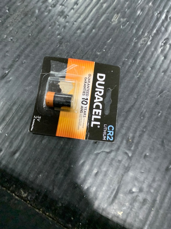 Photo 1 of Duracell CR2 3V Lithium Battery, 2 Count (Pack of 1), CR 3 Volt Batteries High Power, Long-Lasting for Video and Photo Cameras, Lighting, Packaging May Vary