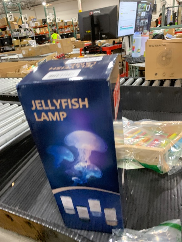 Photo 1 of Jellyfish Lamp, 18LED 7-Color Changing Light with 5 Levels Brightness Jellyfish Aquarium fish lamp Home decor, children's birthday gift, men's and women's holiday gift, relaxing mood atmosphere