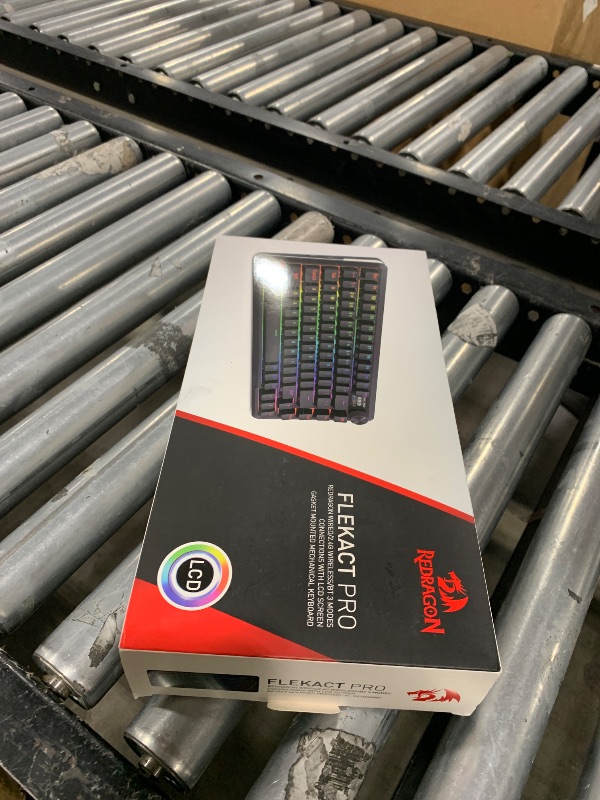 Photo 1 of Redragon K708 Pro Wireless Mechanical Gaming Keyboard - Gasket-Mounted RGB Backlit, 81 Customizable Keys, 3-Mode (2.4G/Bluetooth/USB), Hot-Swap Pre-Lubed Switches, Screen & Control Knob - Black