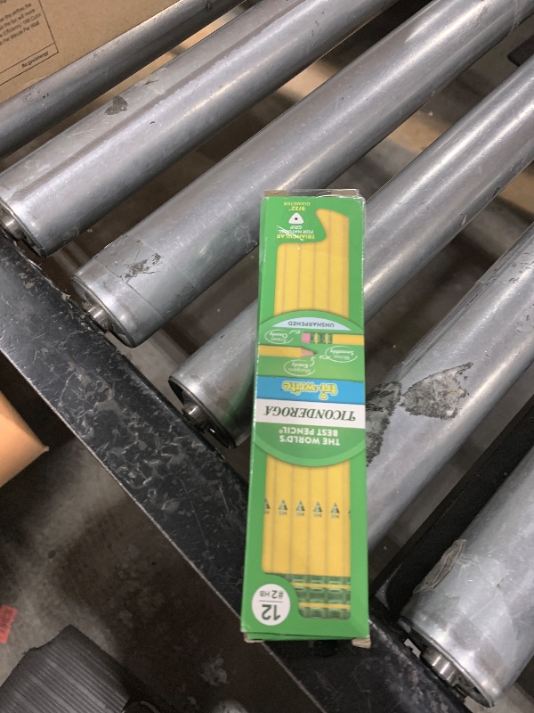 Photo 1 of Ticonderoga Tri-Write Wood-Cased Pencils, 2HB Soft, Yellow, 12 Count
