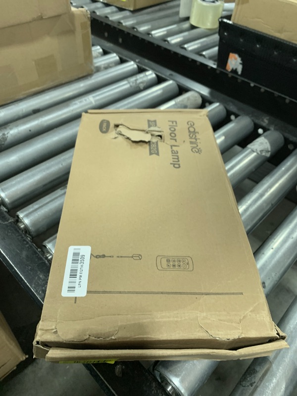 Photo 1 of EDISHINE LED Standing Floor Lamp, Dimmable Corner Standing Light with Remote, 3 Color Temperature 3000K-4500K-6000K, 57.5" Modern Floor Lamps for Living Room, Bedroom, Office, Silver