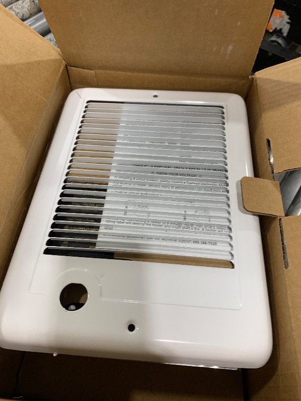 Photo 1 of Cadet Com-Pak Electric Wall Heater Complete Unit with Thermostat (Model: CSC152TW, Part: 67506), 5120/3840 BTU, 240/208 Volt, 1500/1125 Watt, White