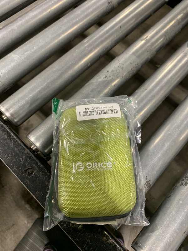 Photo 1 of ORICO Hard Drive Case 2.5 inch External Drive Storage Carrying Bag Waterproof Shockproof with Inner Size 5.5x3.5x1.0inch for Organizing HDD and Electronic Accessories, Green(PHD-25)