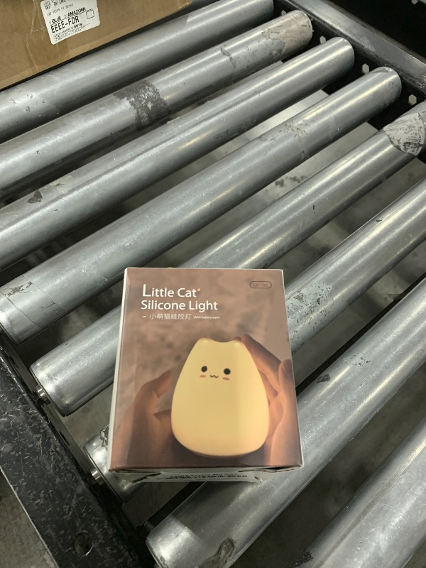 Photo 1 of ZKLiLi Cat Night Light for Kids,Cute Night Lamp for Nursery,Squishy Silicone Cat Touch Lights Portable, Gift for Birthday and Christmas for Kids Baby Children