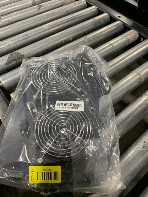 Photo 1 of 20W Solar Fan Powered Exhaust Fan for Chicken Coops, Greenhouses, Sheds, Pet Houses, and Windows - Waterproof and Plug Play Easy Connector Max Applicable Space 880ft3 (25 m3)