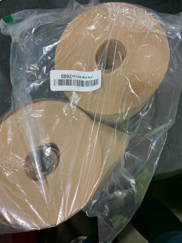 Photo 1 of GGR Supplies T.R.U. WAT-WAE Water Activated Reinforced Kraft Paper Gummed Tape (3 in. x 375 ft. (Pack of 2))
