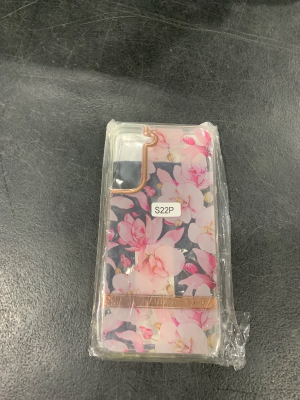 Photo 1 of Dinglijia for Samsung Galaxy S22 Plus Case, Slim Design Enhanced Camera and Screen Protection Beautiful Flower Girls and Women Case for Samsung Galaxy S22 Plus Pink Gardenia