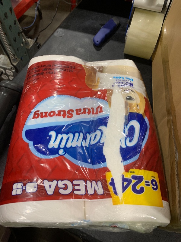 Photo 1 of Charmin Ultra Strong Toilet Paper, 6 Mega Rolls = 24 Regular Rolls