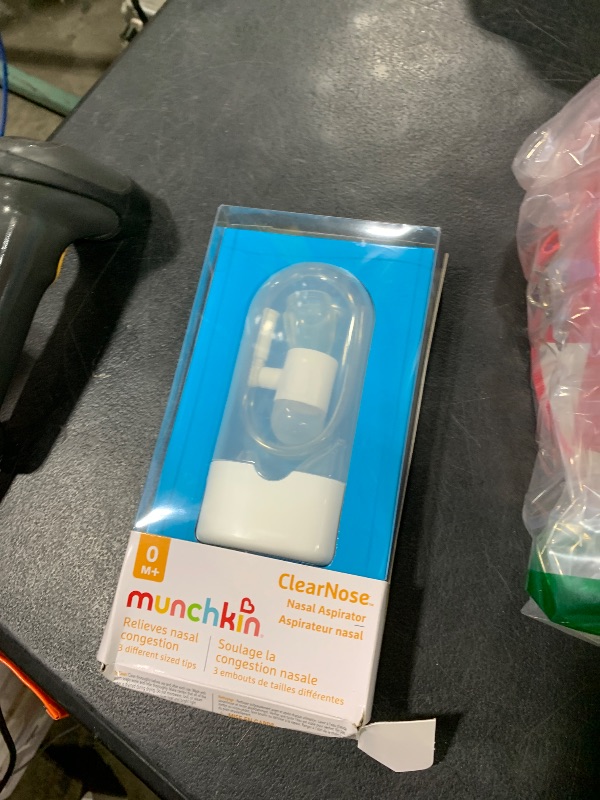 Photo 1 of Munchkin® ClearNose™ Baby Nasal Aspirator - No Filters Needed, Gentle Nose Sucker for Baby Snot, Clear/White
