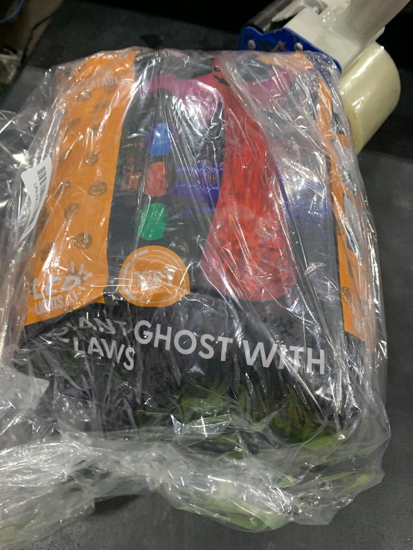 Photo 1 of 12FT Giant Halloween Inflatables Ghost with 3-Colored Flame Rotation LED Lights, Huge Spooky Halloween Decoration Outdoor Large Halloween Blow Up Yard Decorations Tall Blow-ups for Lawn Party (1PCS)