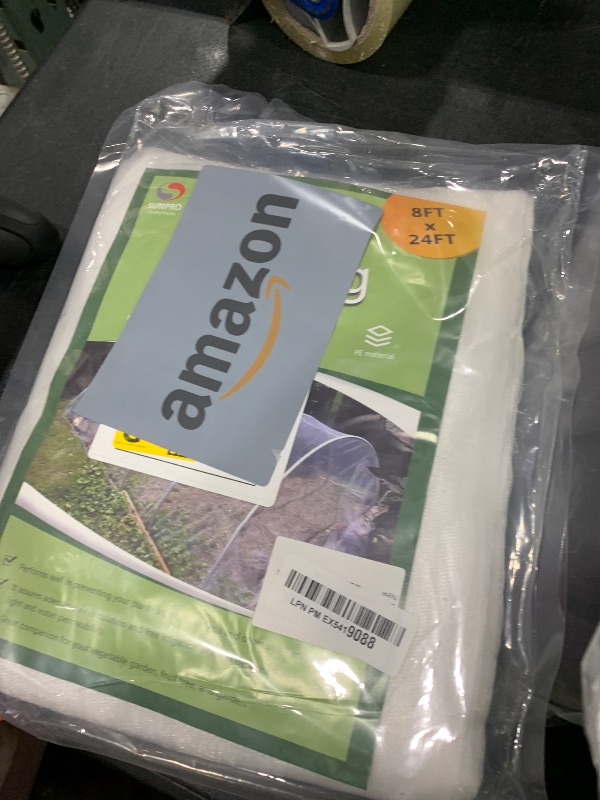 Photo 1 of Garden Netting Pest Barrier, Plant Covers 8x24Ft Mesh Mosquito Net Bird Netting for Garden Protection, Plant Netting for Raised Garden Beds Row Cover