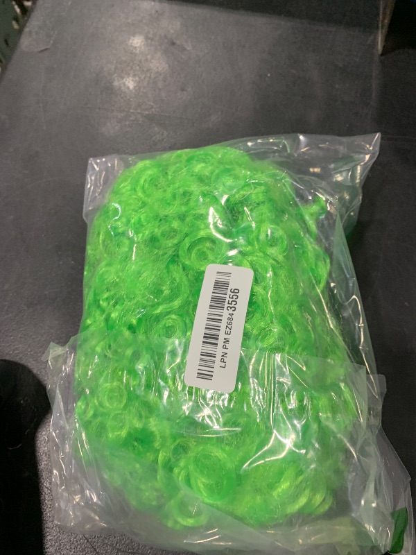 Photo 1 of FREE BEAUTY Fluffy Afro Synthetic Clown Wig for Men Women Cosplay Anime Party St. Patrick's Day Christmas Halloween Fancy Funny Wigs (Green)