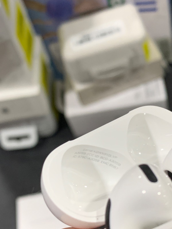 Photo 1 of Apple AirPods 4 Wireless Earbuds, Bluetooth Headphones, with Active Noise Cancellation, Adaptive Audio, Transparency Mode, Personalized Spatial Audio, USB-C Charging Case, Wireless Charging, H2 Chip