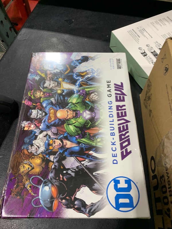 Photo 1 of DC Deck-Building Game: Forever Evil - It’s Good to be Bad - Play as DC Universe Villains Harley Quinn,Deathstroke,Black Adam - 2 to 5 Players - Ages 15+