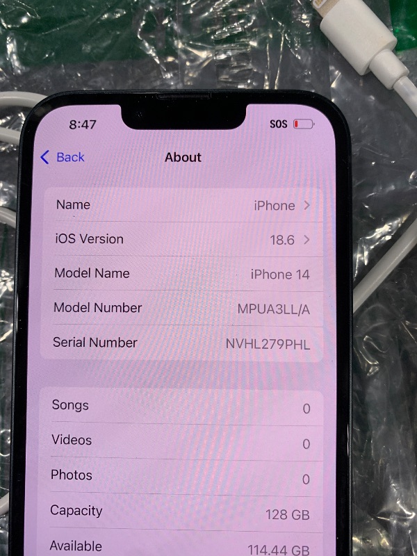 Photo 1 of Apple iPhone 14, 128GB, Midnight - Unlocked (Renewed Premium)