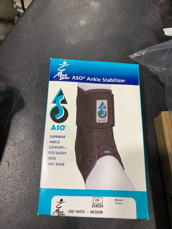 Photo 1 of Med Spec 264004 ASO Ankle Stabilizer, White, Medium