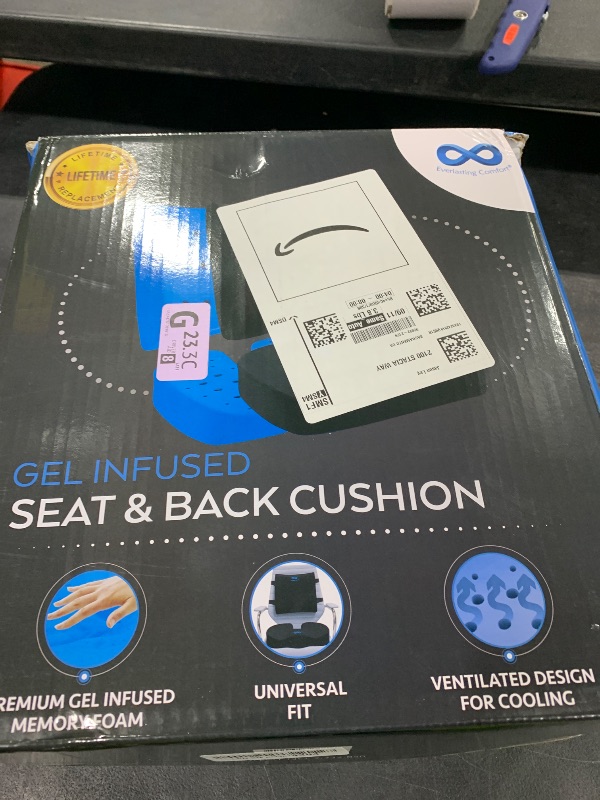 Photo 1 of Everlasting Comfort Doctor Recommended Memory Foam Seat Cushion for Office Chairs & Car Seat - Ergonomic Office Desk Accessories for Tailbone Pain Relief, Sciatica & Back Support