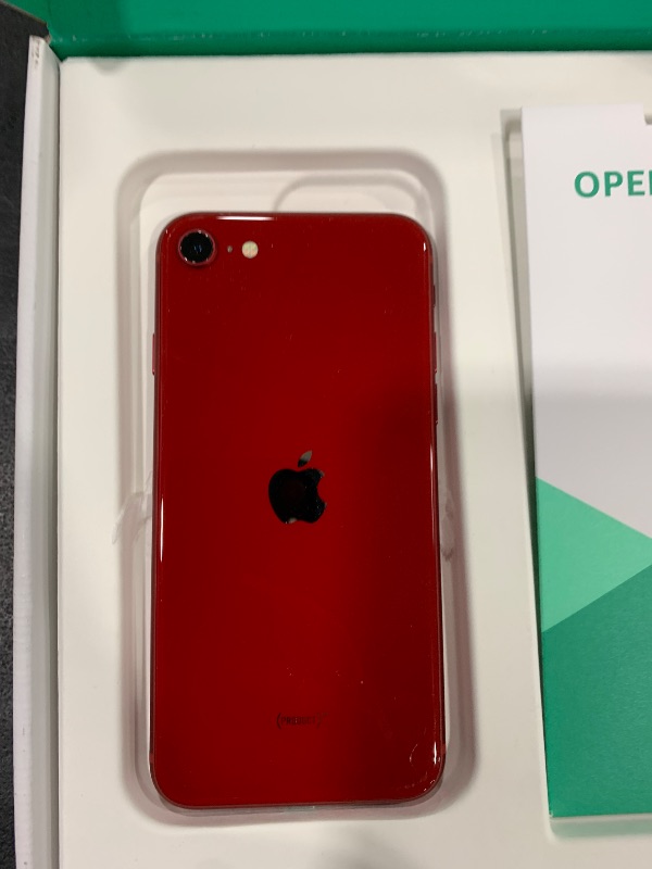 Photo 1 of Apple iPhone SE 3rd Gen, 64GB, RED - Unlocked (Renewed Premium)
