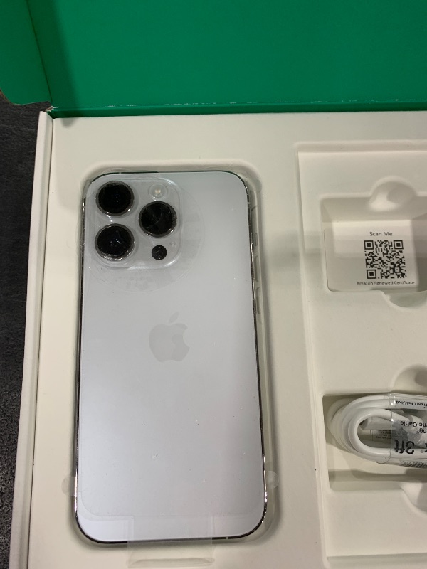 Photo 1 of Apple iPhone 14 Pro, 1TB, Silver - Unlocked (Renewed Premium)
