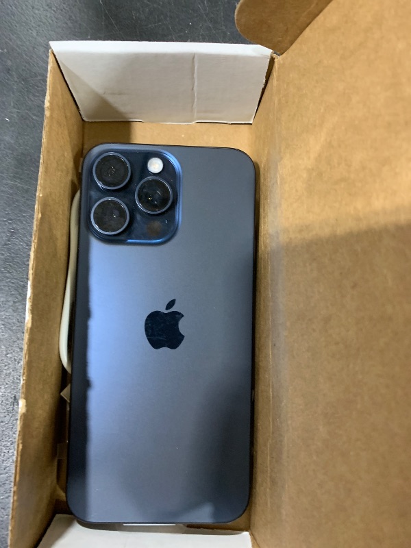 Photo 1 of Apple iPhone 15 Pro Max, 256GB, Blue Titanium - Unlocked (Renewed)