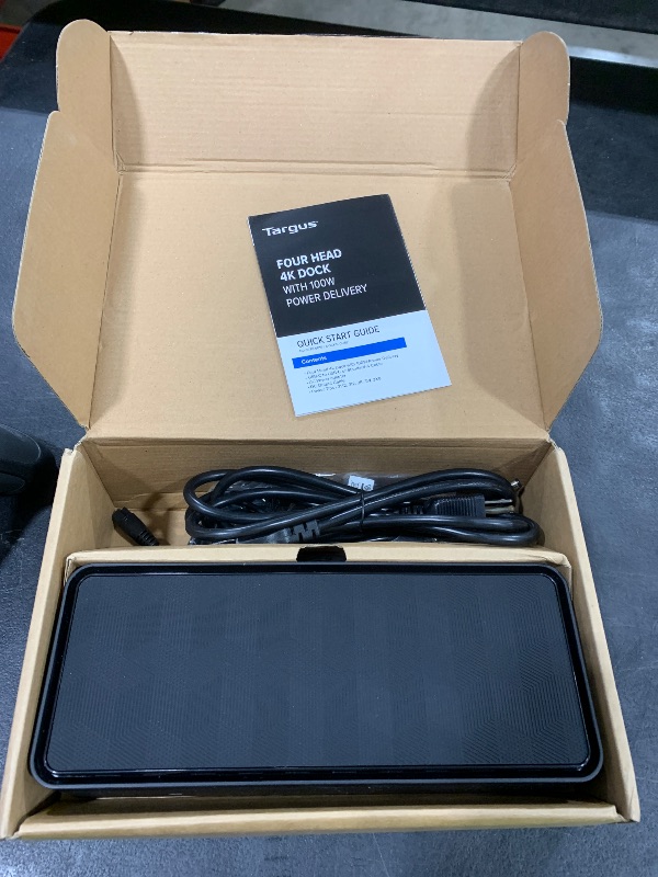 Photo 1 of Targus USB C Universal Docking Station with Quad 4K(QV4K), Docking Station Single 5K/Quad 4K UHD Display,USB C Laptop Docking Station with 4 DisplayPort or 4 HDMI Ports/100W Power Delivery(DOCK570USZ)