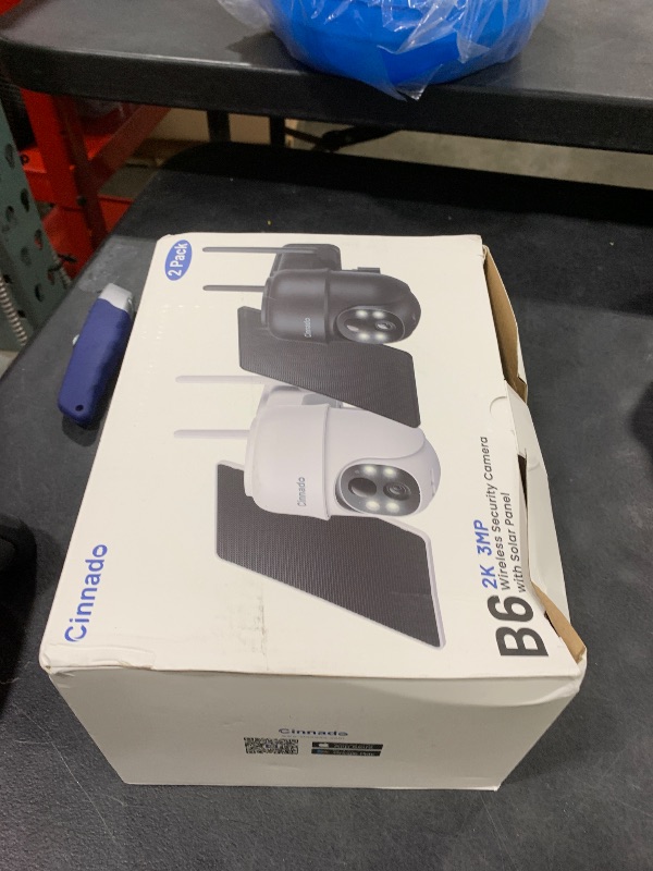 Photo 1 of 2K Cameras for Home Security-2.4G WiFi Outdoor Camera Wireless Solar/Battery Powered with solar panel, 360° Viewing, AI Human Detection, Color Night Vision, with SD Storage, Works with Alexa(2 Pack)