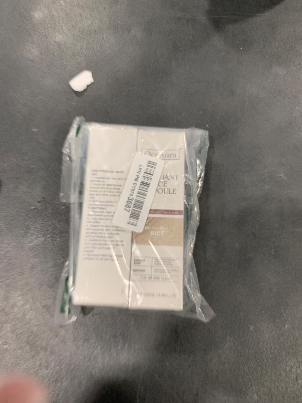 Photo 1 of 2PCS Rice Exfoliating Ampoule Set – Black & White Rice Brightening Duo for Glowing Skin | Gentle Peel + Pore Minimizing & Deep Hydration