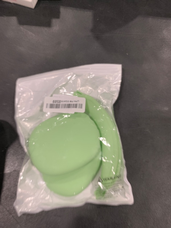 Photo 1 of 3 in 1 Silicone Case Cover for AirPods Max Headphones, Anti-Scratch Ear Pad/Ear Cups/Headband for AirPod Max, Accessories Silicone Protector for Apple AirPods Max (Green-2)