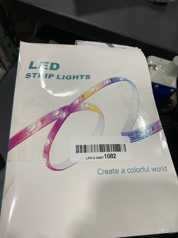 Photo 1 of 100ft Led Strip Lights,Long Smart Led Light Strips Music Sync 5050 RGB Color Changing Rope Lights,Bluetooth APP/IR Remote/Switch Box Control Led Lights for Bedroom,Home Decoration,Party,Festival