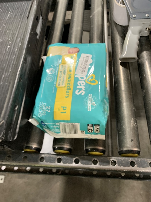 Photo 1 of Pampers Baby Diapers - Swaddlers - Size P1, 27 Count, Ultra Absorbent Disposable Preemie Diaper