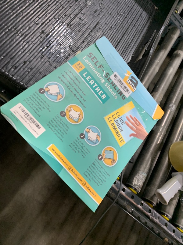 Photo 1 of Textured Self Adhesive Laminating Sheets, Leather Finish, 9 x 11.5 Inches, 4 Mil Thick, 10 Pack, Suitable for Letter Size Self Sealing Lamination Sheets 8.5 x 11, Laminating Pouches