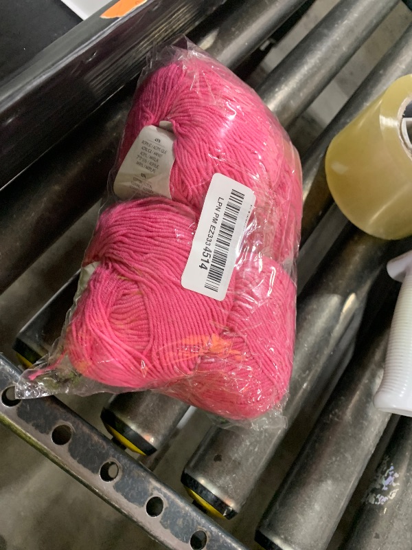 Photo 1 of 4 Skeins YarnArt Jeans 55% Cotton 45% Acrylic Yarn Blend Thread Crochet Hand Knitting Art Lot of 4skn 200 gr 696 yds (42-Pink)