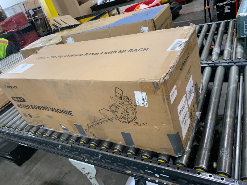 Photo 1 of MERACH Water Rowing Machine, 45° Incline Enhanced Resistance, 15L Large Water Tank Rower Machine, Backlit Large Screen Monitor, Comes with an Electric Water Pump, Maximum Weight Capacity 350 lbs