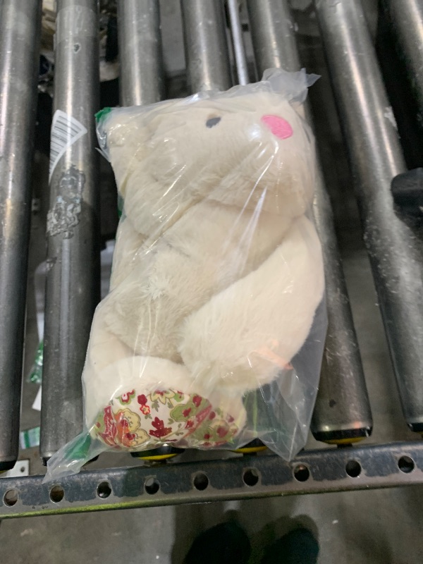 Photo 1 of Petlou Durable Plush Rabbit Dog and Cat Toys with Multi-Squeaks and Crinkle Paper.15-Inch Beige Colour
