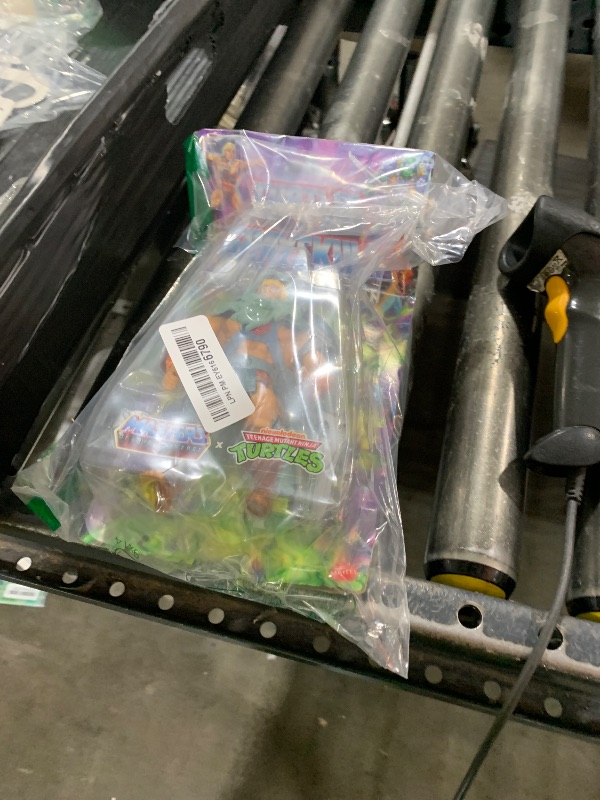 Photo 1 of Masters of the Universe Origins Turtles of Grayskull Stealth Ninja He-Man Posable Action Figure Toy, Teenage Mutant Ninja & Motu Crossover
