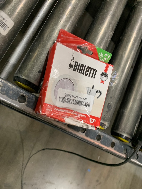 Photo 1 of Bialetti BIA640310 Pack of 3 Gaskets + 1 Plate, Tz.9, Stainless Steel