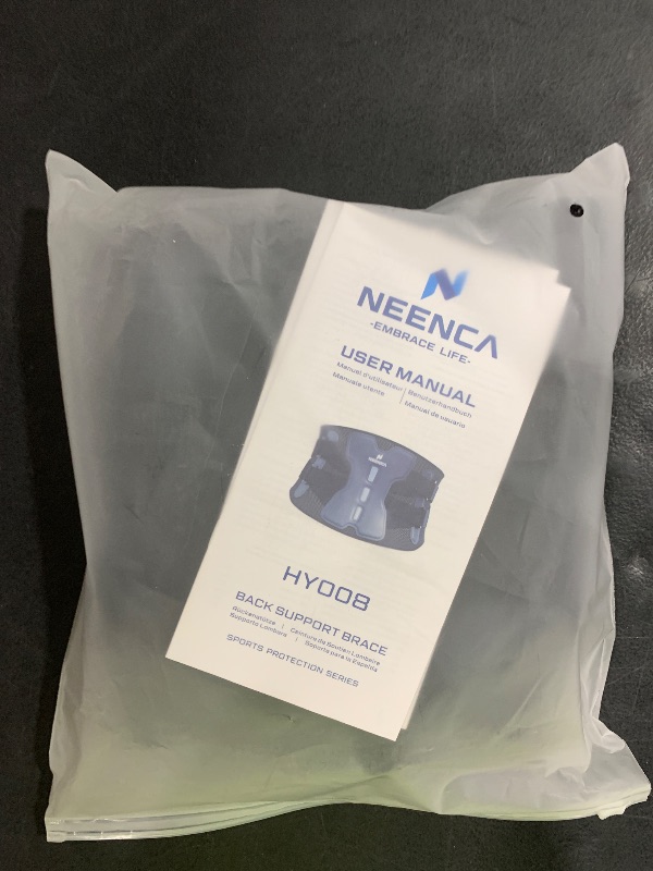 Photo 1 of NEENCA Lower Back Brace for Lower Back Pain Relief, Medical Grade Lumbar Support Belt for Women Men, Herniated Disc,Lumbar Strain,Sciatica, Scoliosis (Black, Large)