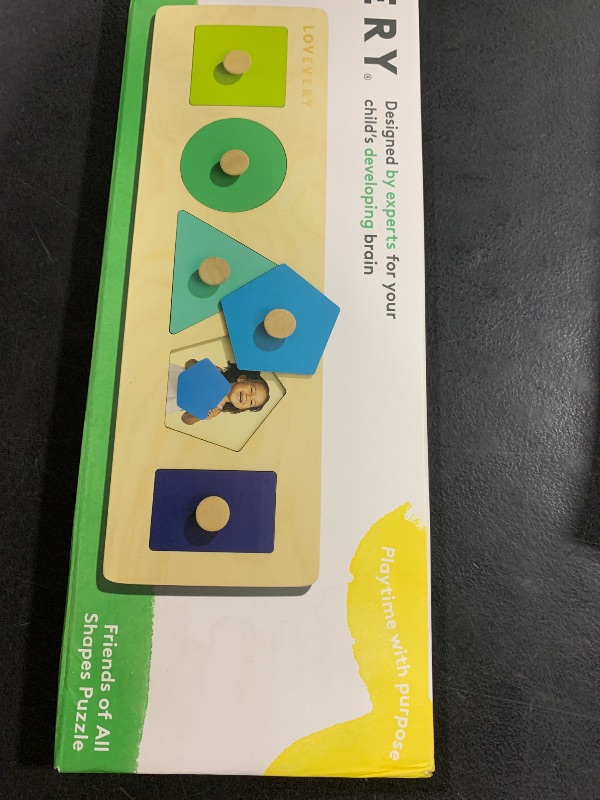 Photo 1 of LOVEVERY | Friends of All Shapes Puzzle | Montessori Toddler Toy, Ages 16 Months+